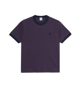Polar Ringer Tee - Dark Violet / Navy