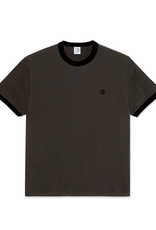 Polar Ringer Tee - Dirty Black / Black