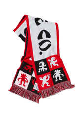 Polar Football Scarf - Checkers Red