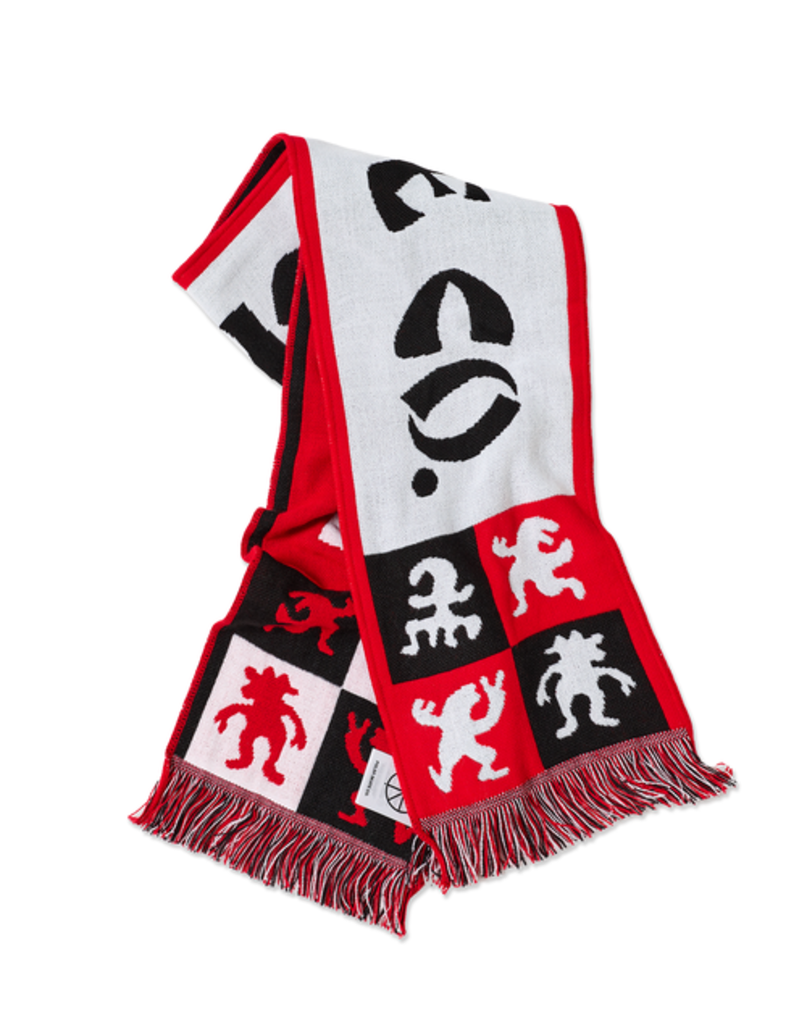 Polar Football Scarf - Checkers Red