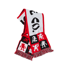 Polar Football Scarf - Checkers Red