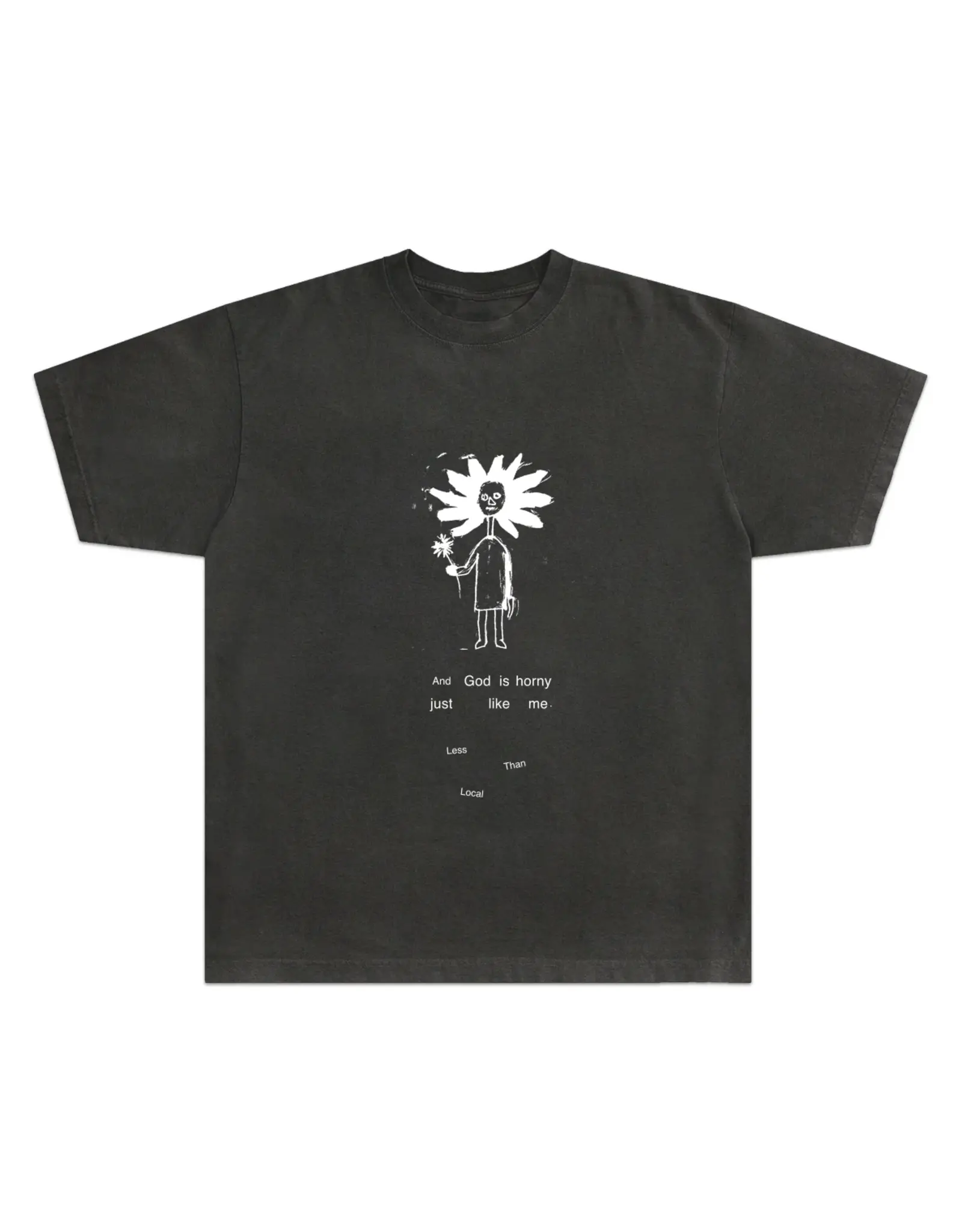 LESS THAN LOCAL Less Than Local Horny God Tee - Charcoal