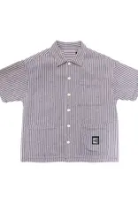 LESS THAN LOCAL Less Than Local Productions Button Up - Navy Stripe