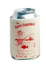 LESS THAN LOCAL Less Than Local Happy Fisherman Coozie - Natural