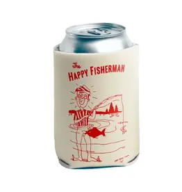 LESS THAN LOCAL Less Than Local Happy Fisherman Coozie - Natural