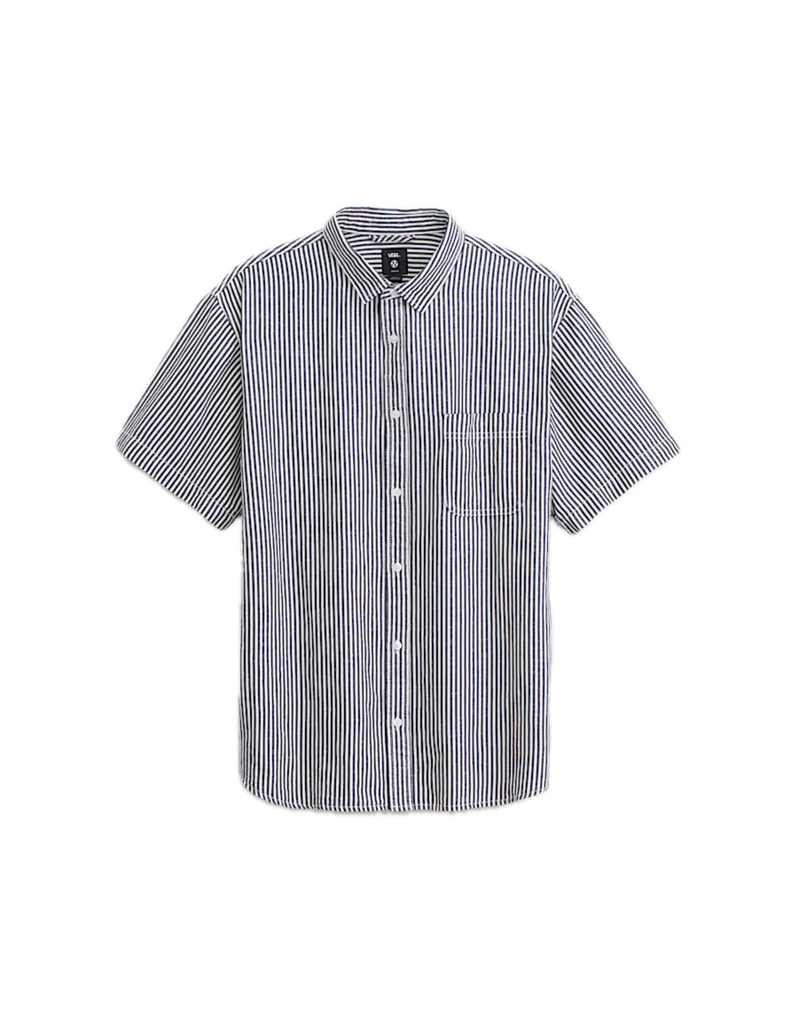 VANS Lawson Stripe S/S Woven Shirt - White / Dress Blues