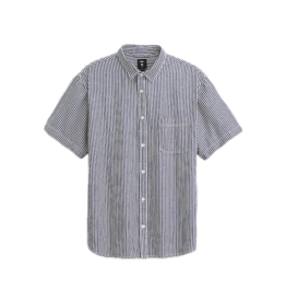 VANS Lawson Stripe S/S Woven Shirt - White / Dress Blues