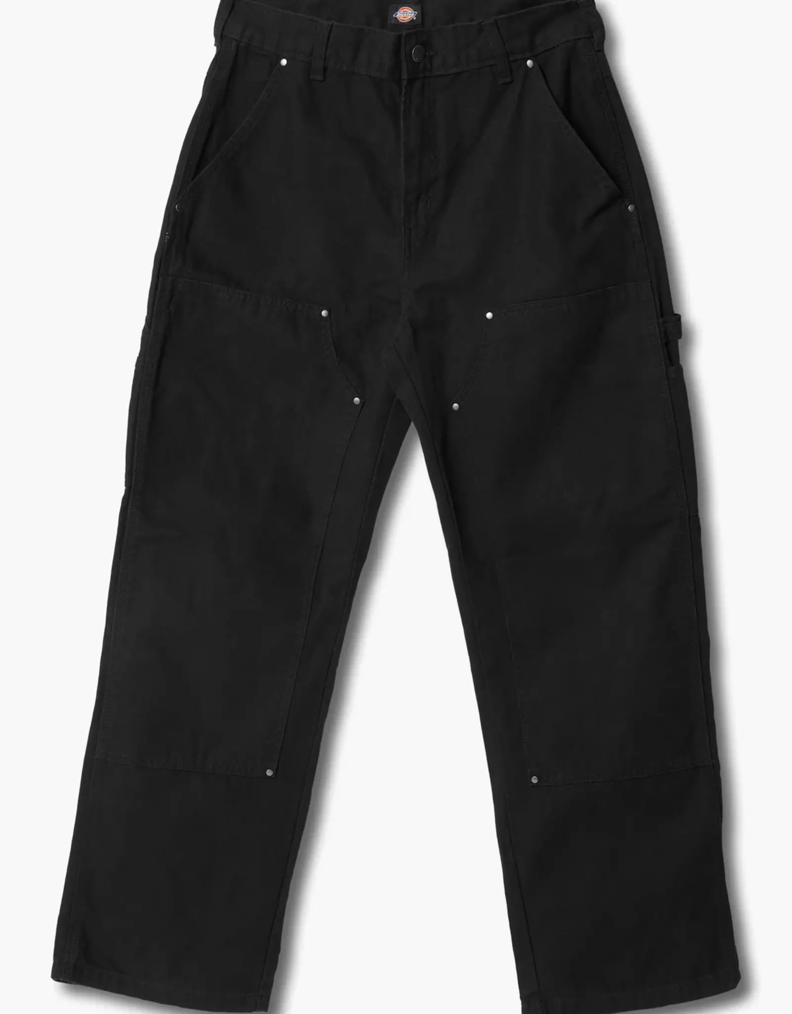 DICKIES Mens Double Knee Canvas Carpenter Pant - Black