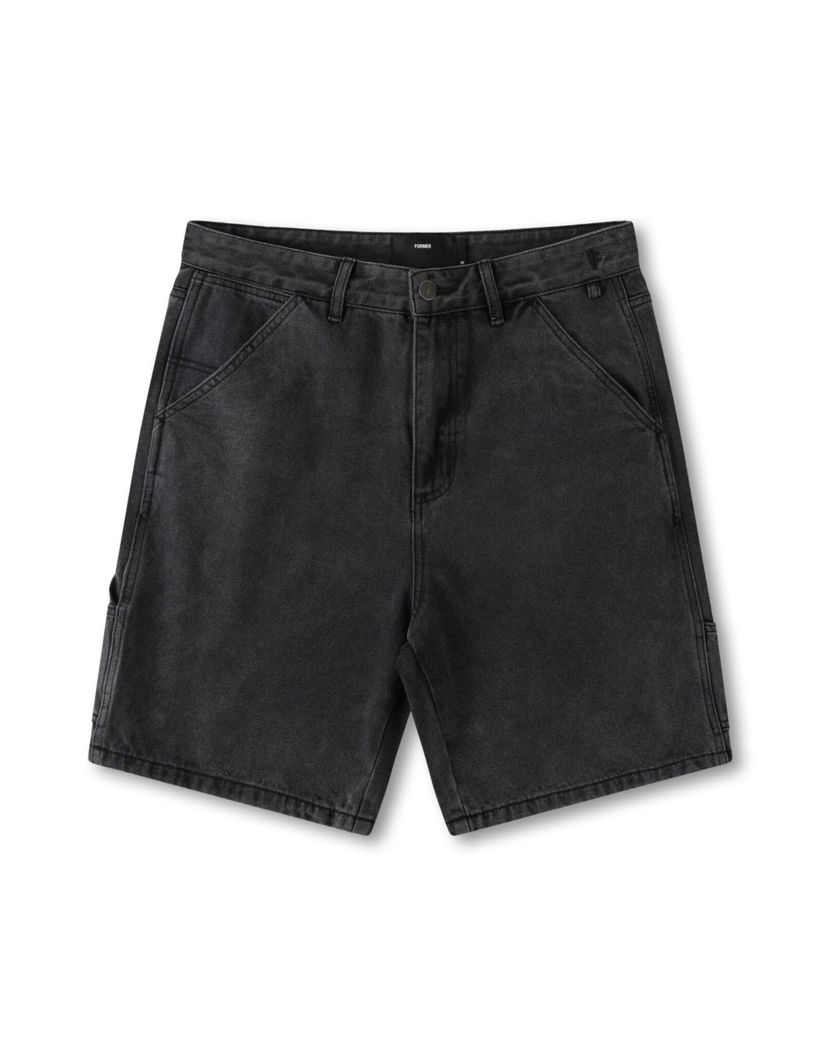 FORMER Distend VT Denim Carpenter Short - Washed Black