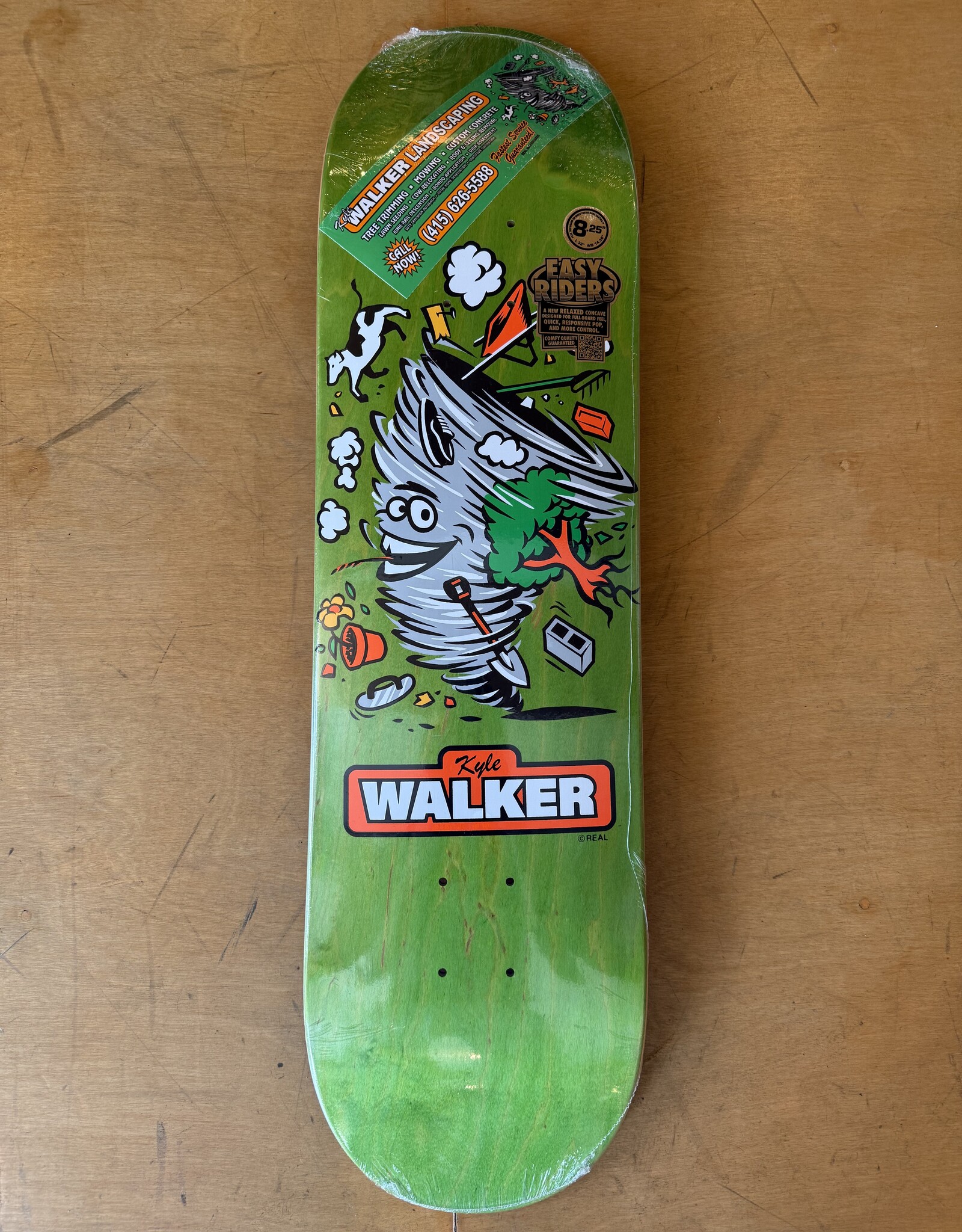 REAL SKATEBOARDS Kyle Walker Mascot EZ Deck - 8.25