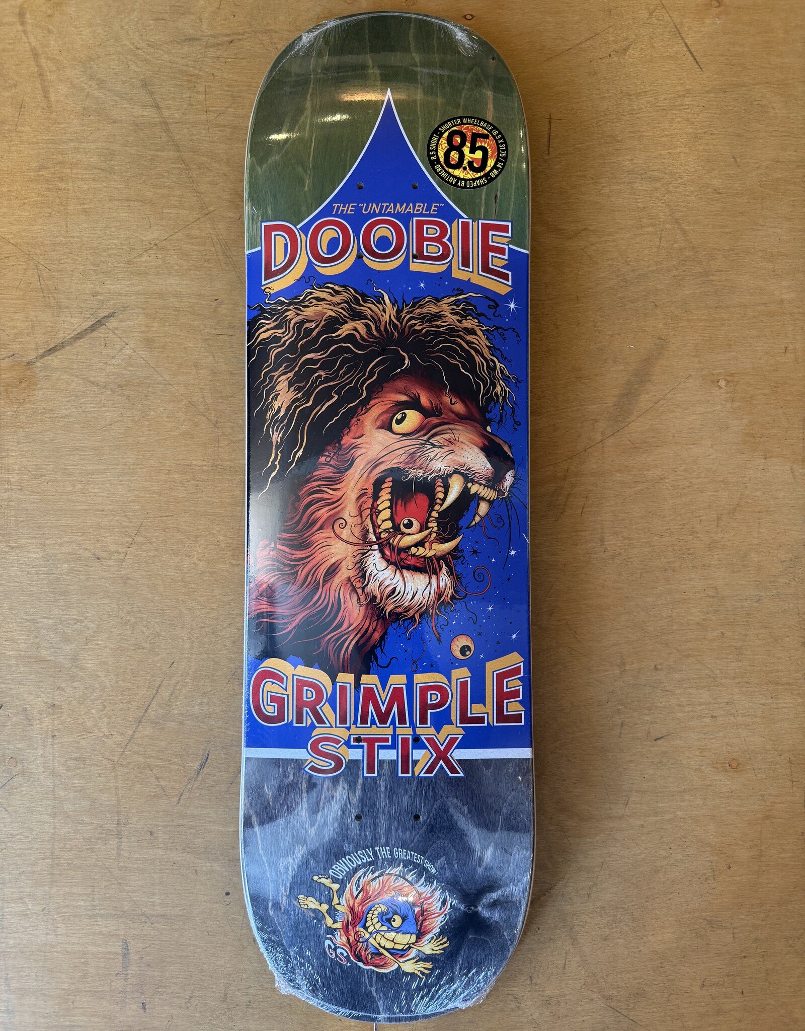 ANTI HERO Grimple Stix Doobie Obviously Deck - 8.5