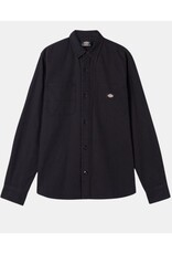 DICKIES Duck Canvas L/S Work Shirt - Black