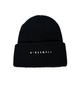 KINGSWELL KINGSWELL EMBROIDERED FOS BEANIE - BLACK