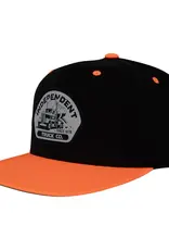 INDEPENDENT Independent Trucking Structured Snapback Hat - Black / Neon Orange