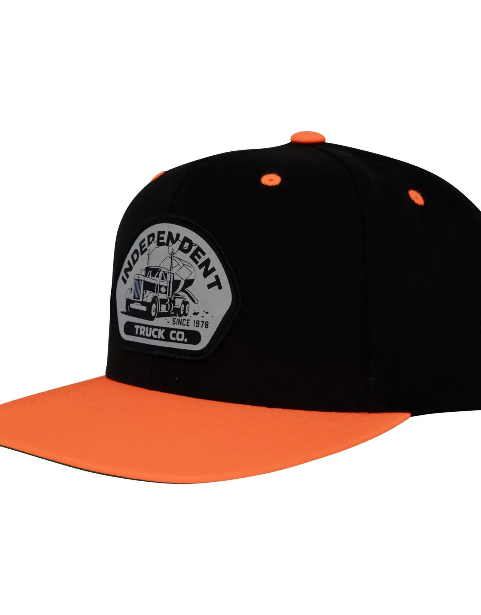 INDEPENDENT Independent Trucking Structured Snapback Hat - Black / Neon Orange