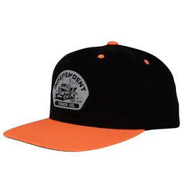 INDEPENDENT Independent Trucking Structured Snapback Hat - Black / Neon Orange