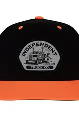 INDEPENDENT Independent Trucking Structured Snapback Hat - Black / Neon Orange