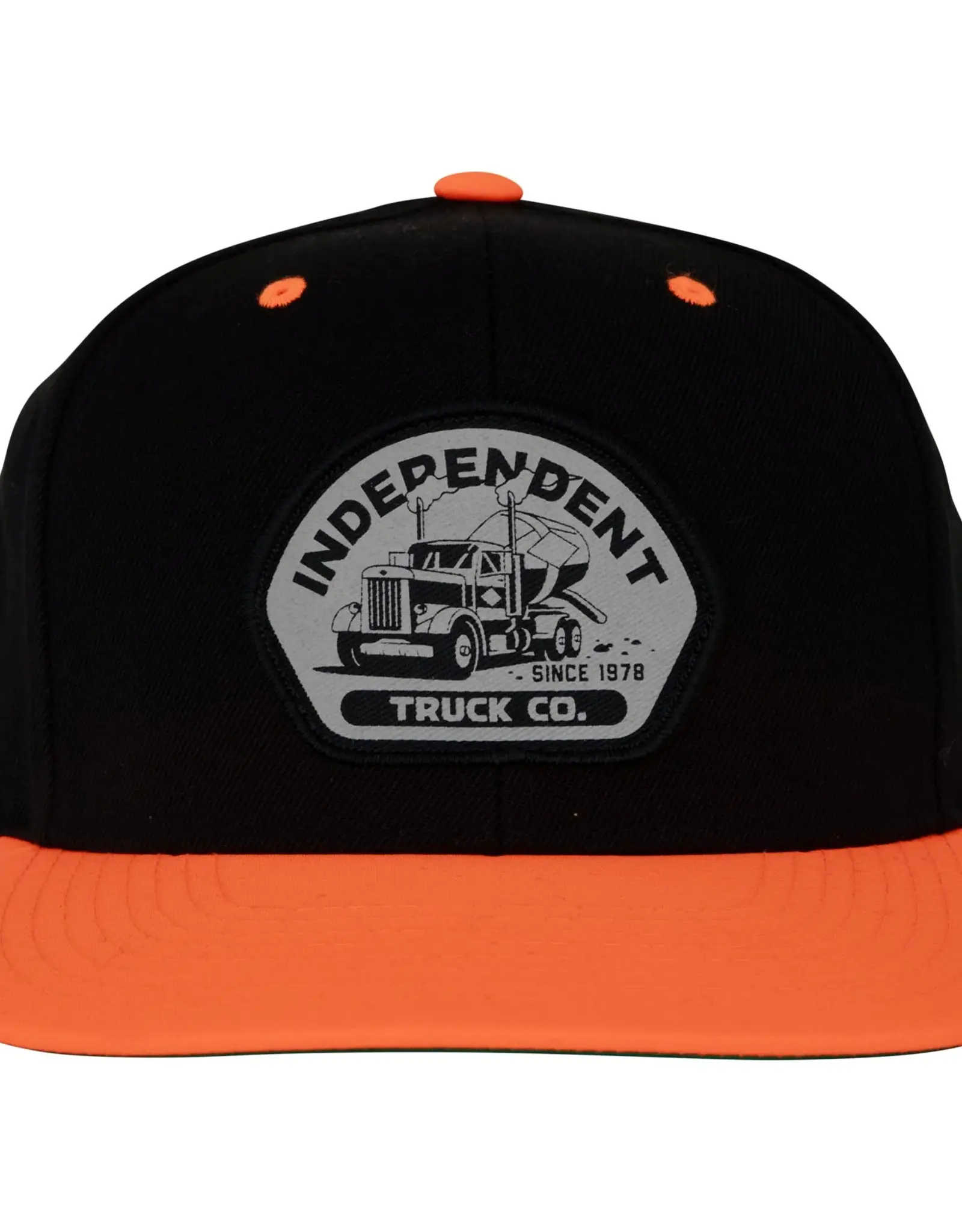 INDEPENDENT Independent Trucking Structured Snapback Hat - Black / Neon Orange