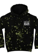 SANTA CRUZ Dressen Celtic Dogs Heavyweight Hoodie - Black Toxic Splatter