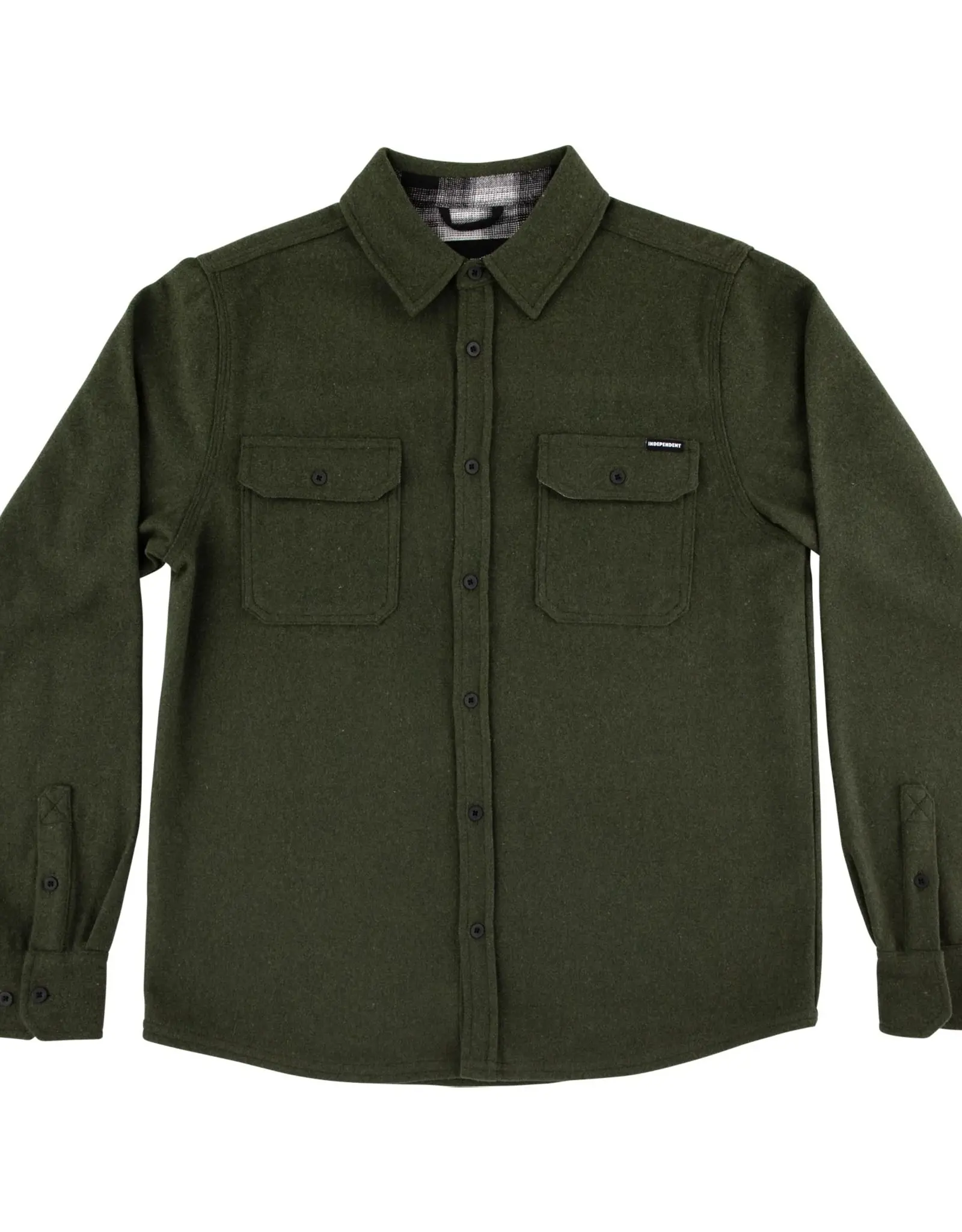 INDEPENDENT Independent Belmont L/S Flannel Top - Heather Forest