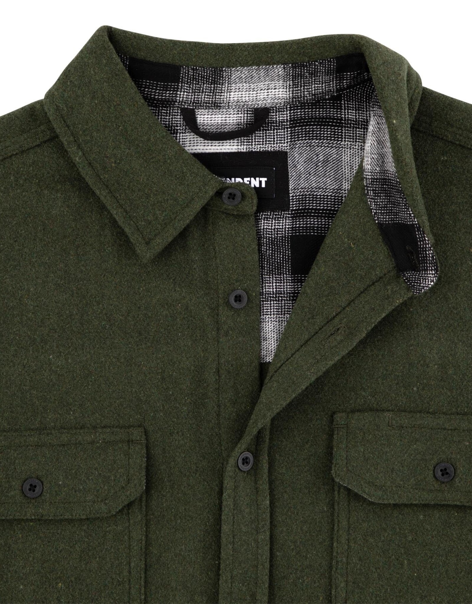 INDEPENDENT Independent Belmont L/S Flannel Top - Heather Forest