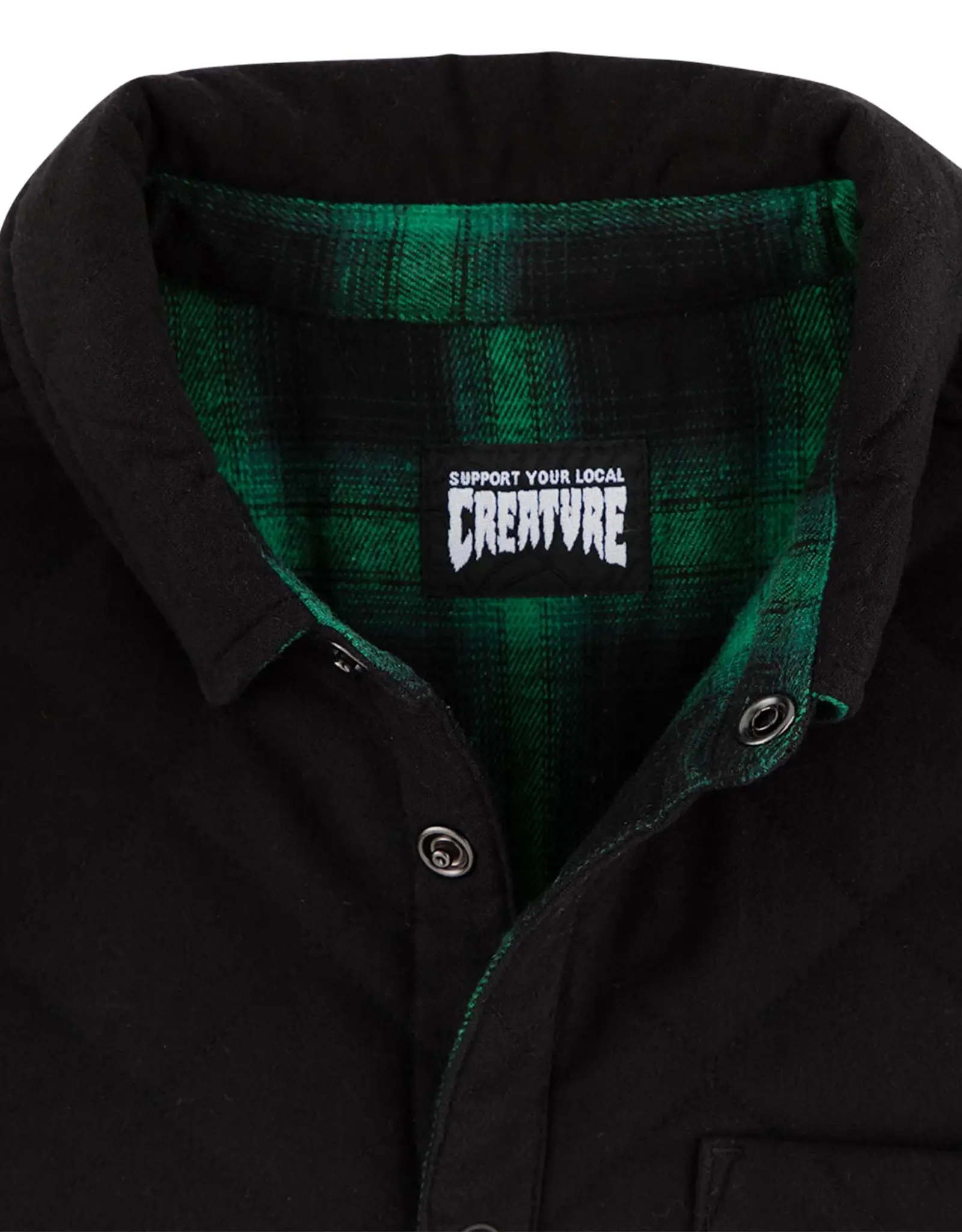 CREATURE Creature Switch L/S Reversible Top - Black / Green