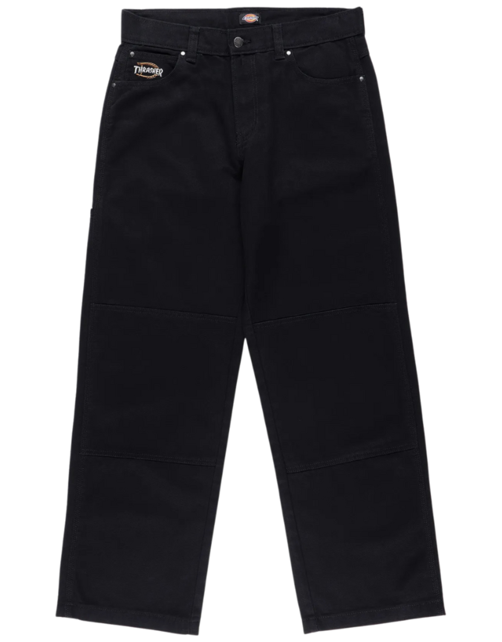 DICKIES Thrasher X Dickies Double Knee Pant - Black