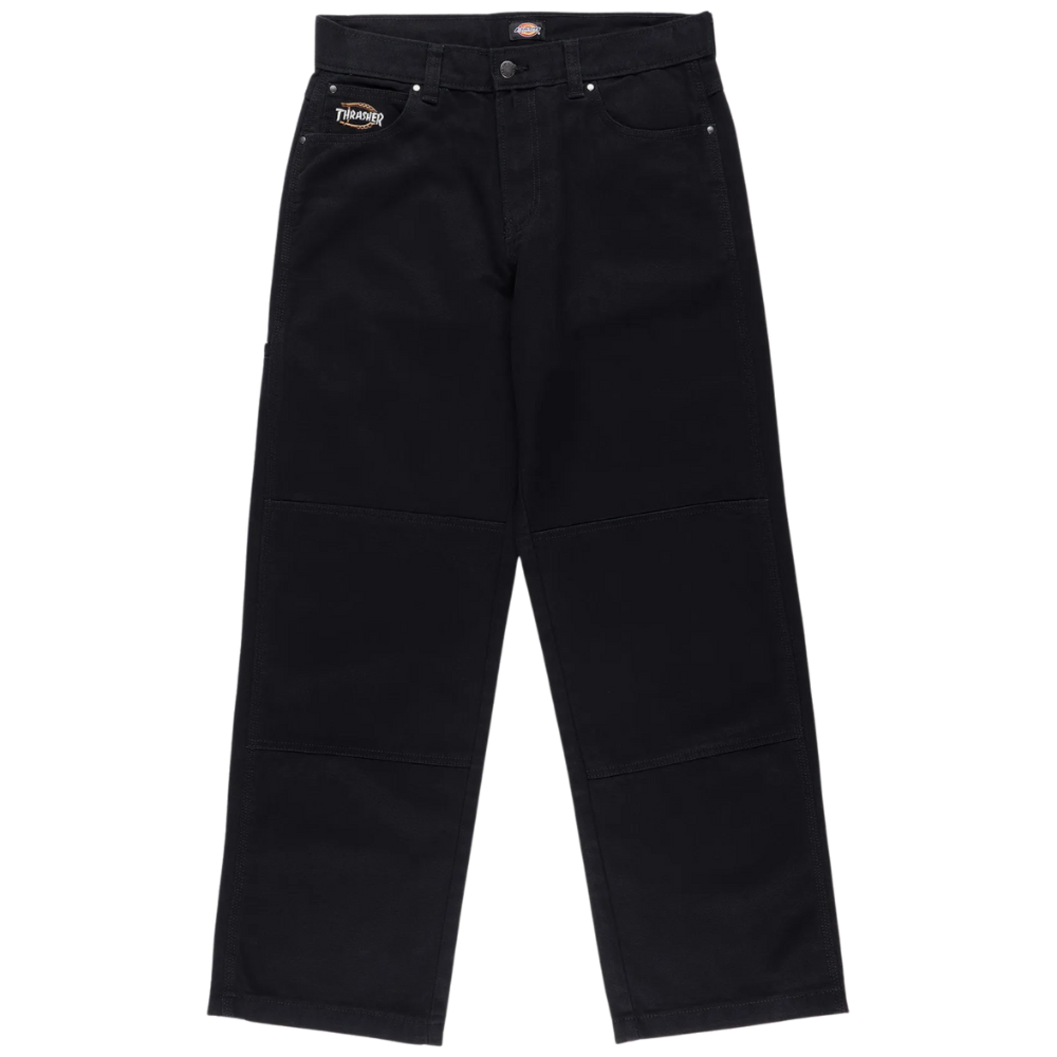 ディッキーズ THRASHER DOUBLE KNEE PANT 34 Thrasher X Dickies Double Knee Pant - Black - KINGSWELL - Los Feliz