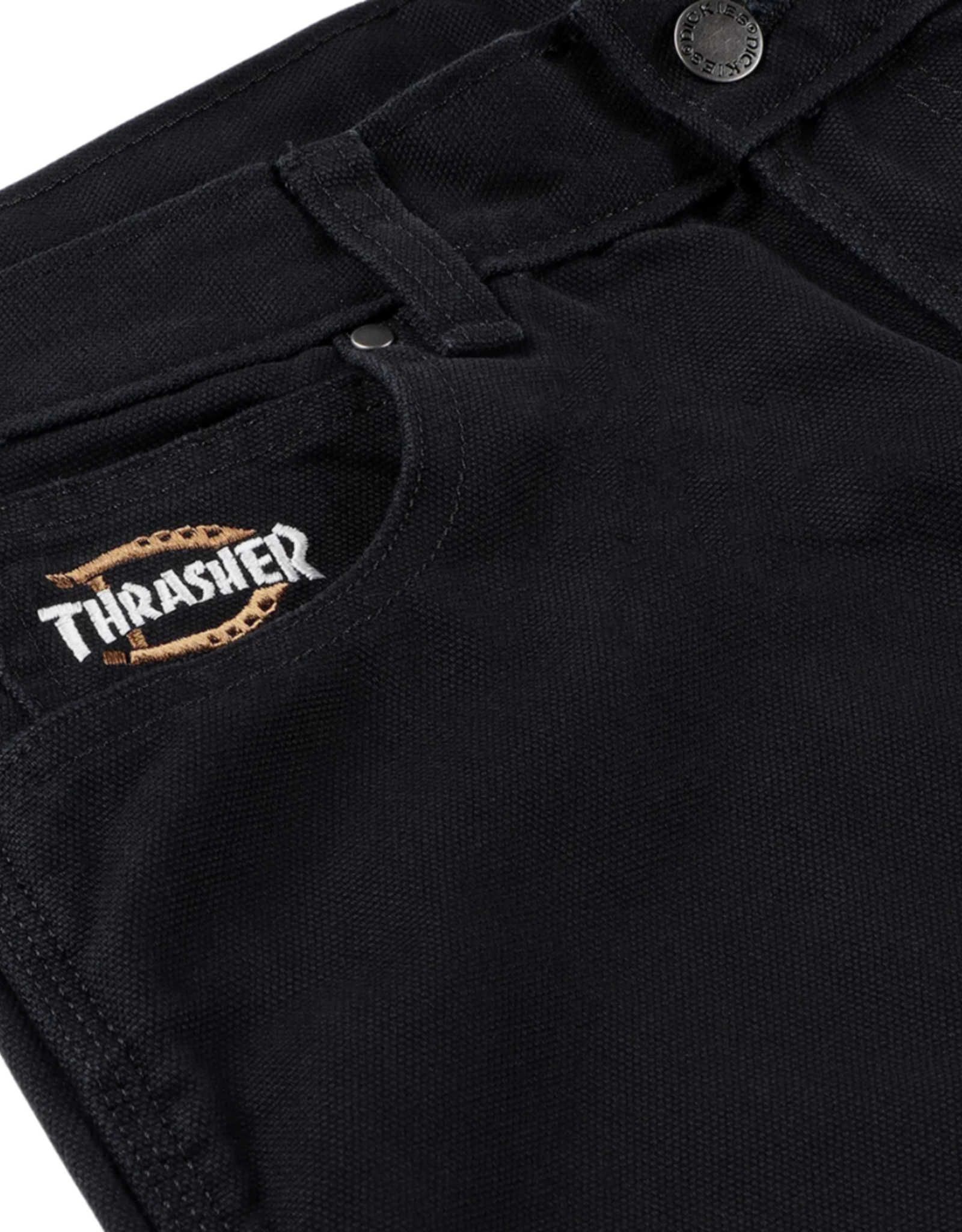 DICKIES Thrasher X Dickies Double Knee Pant - Black