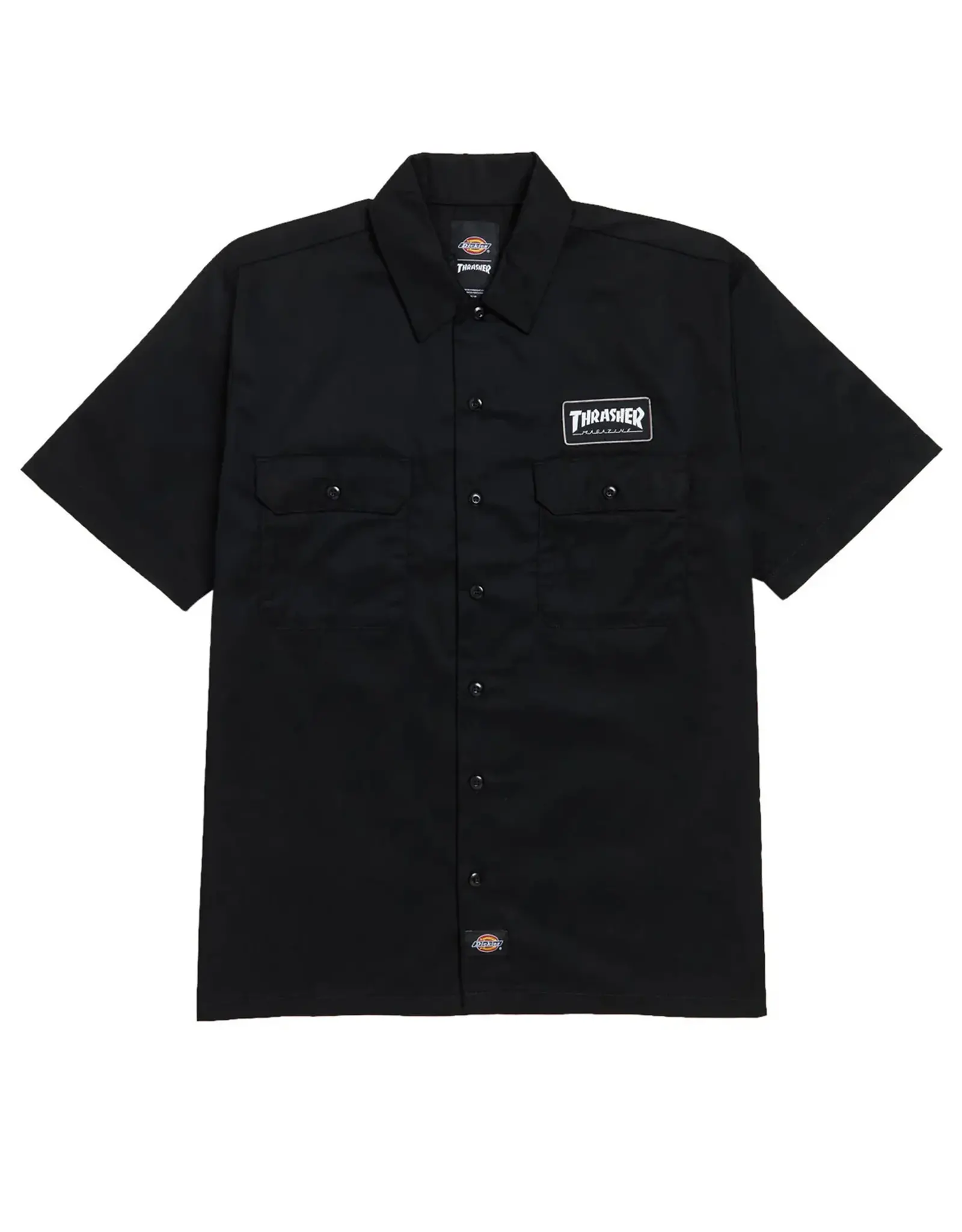 DICKIES Thrasher X Dickies S/S Work Shirt - Black