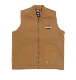 DICKIES Thrasher X Dickies Lined Work Vest - Duck Brown