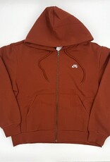 NIKE NIKE SB FULL-ZIP FLEECE SKATE HOODIE - CINNAMON