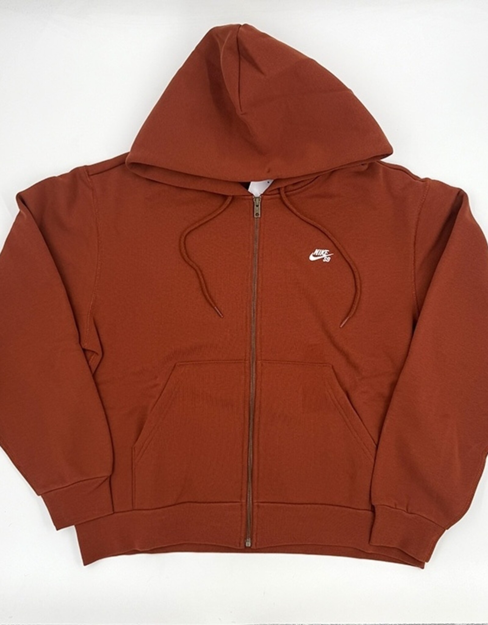 NIKE NIKE SB FULL-ZIP FLEECE SKATE HOODIE - CINNAMON