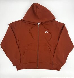 NIKE NIKE SB FULL-ZIP FLEECE SKATE HOODIE - CINNAMON