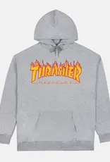 THRASHER Flame Hoodie - Grey
