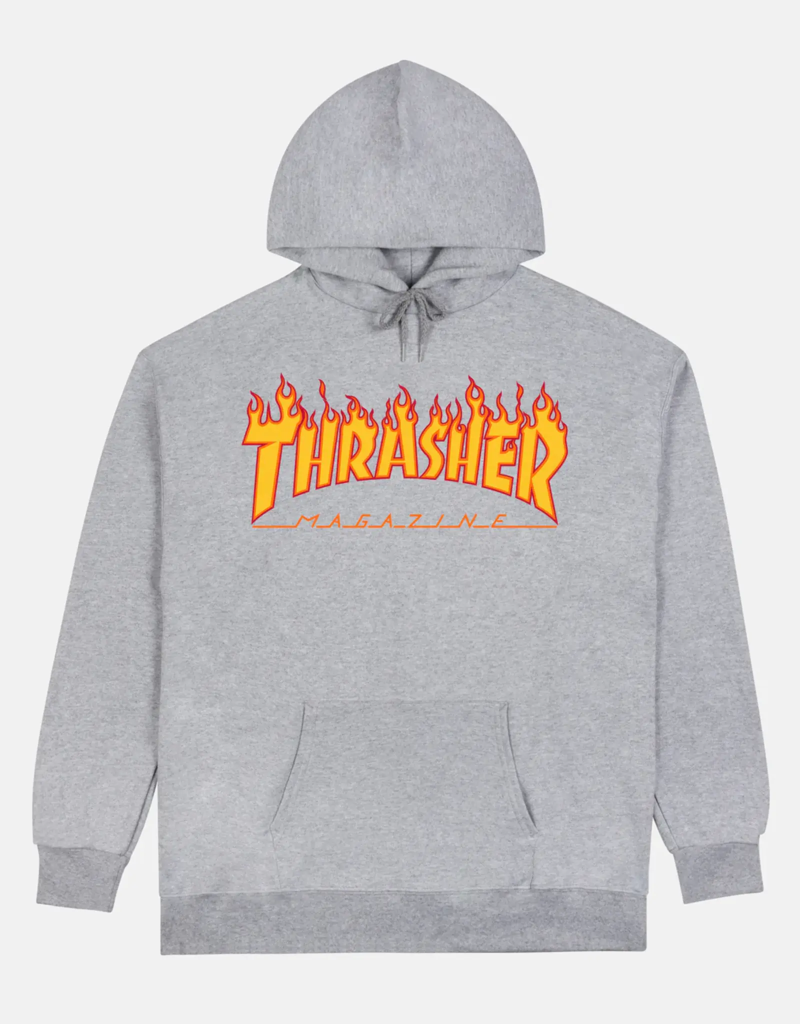 THRASHER Flame Hoodie - Grey