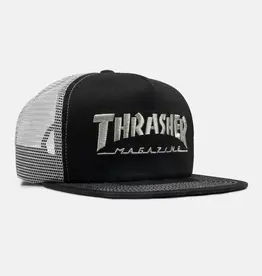 THRASHER Mag Logo Trucker Hat - Black/Grey