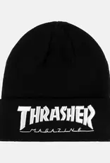 THRASHER Embroidered Thrasher Beanie - Black