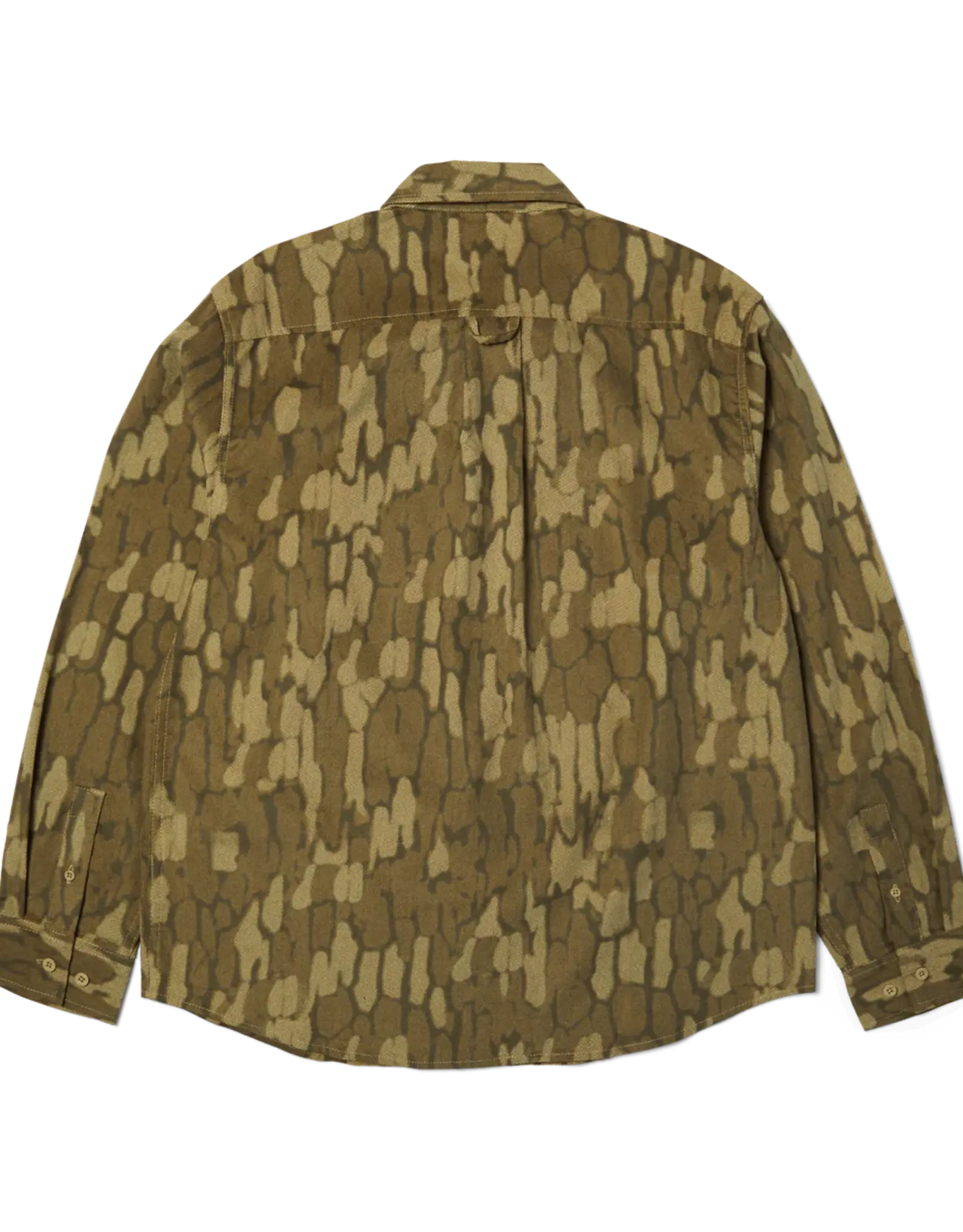 HUF Warped Camo Corduroy Shirt - Muted Camo