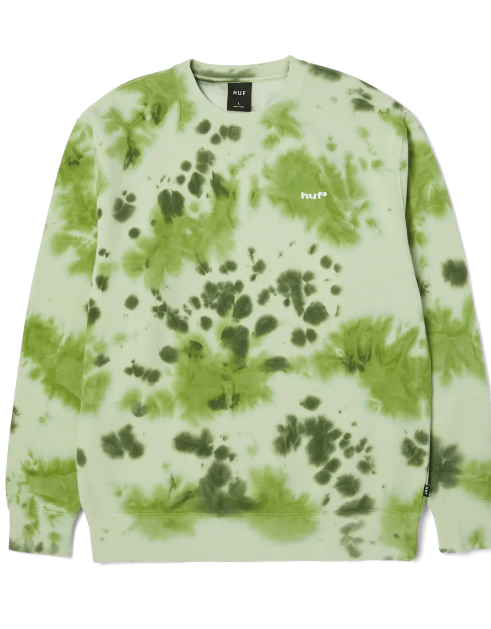 Tie Dye 89 Logo Crew - Green