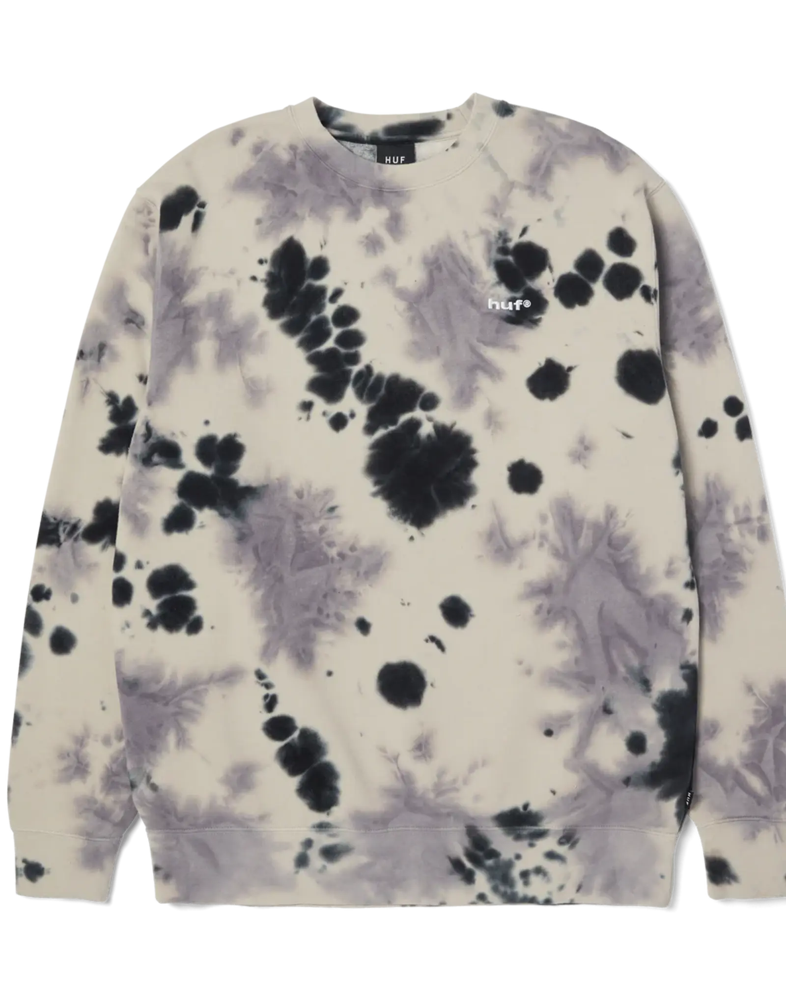 HUF Tie Dye 89 Logo Crew - Navy