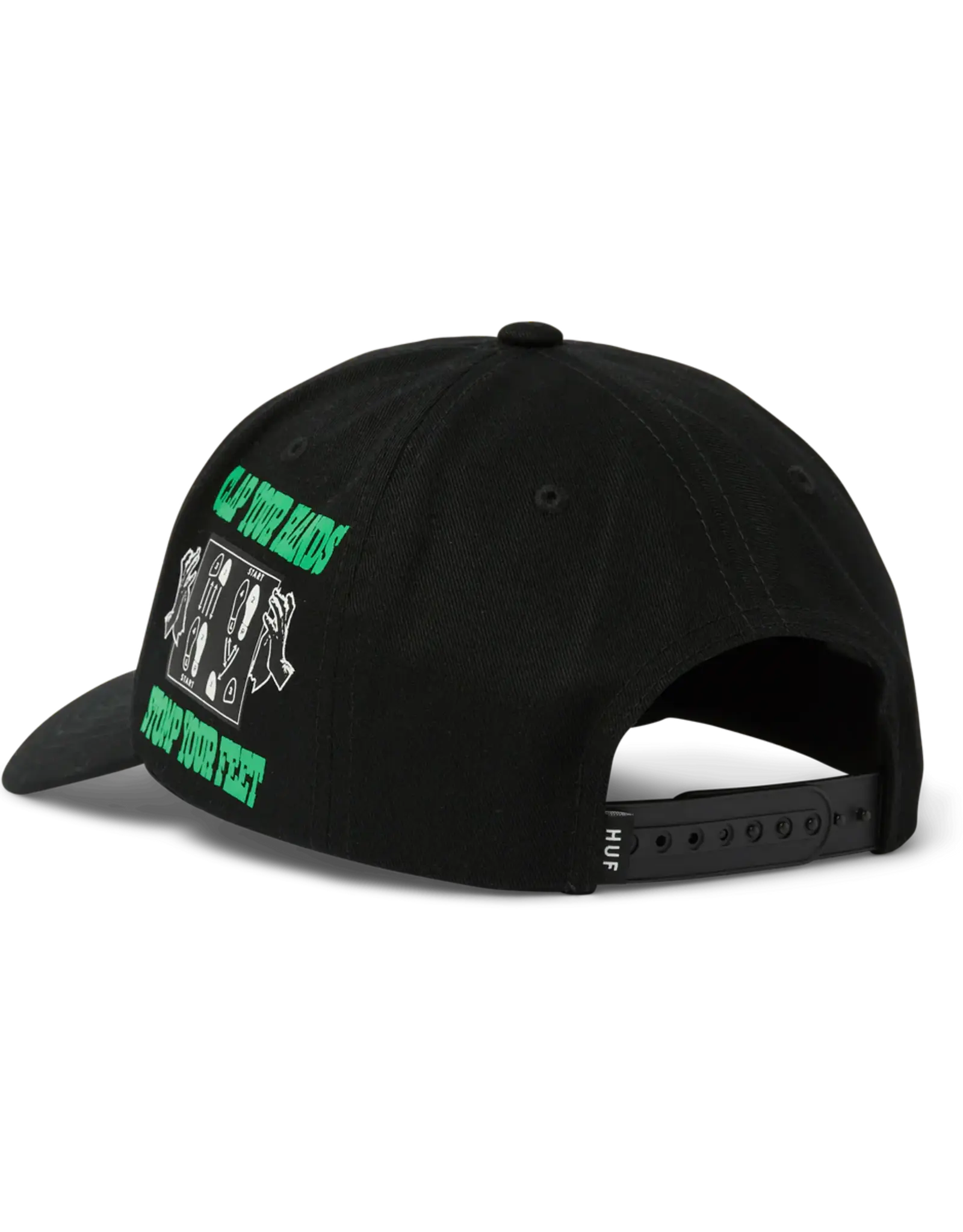 HUF Everybody Get Loose Snapback Hat - Black