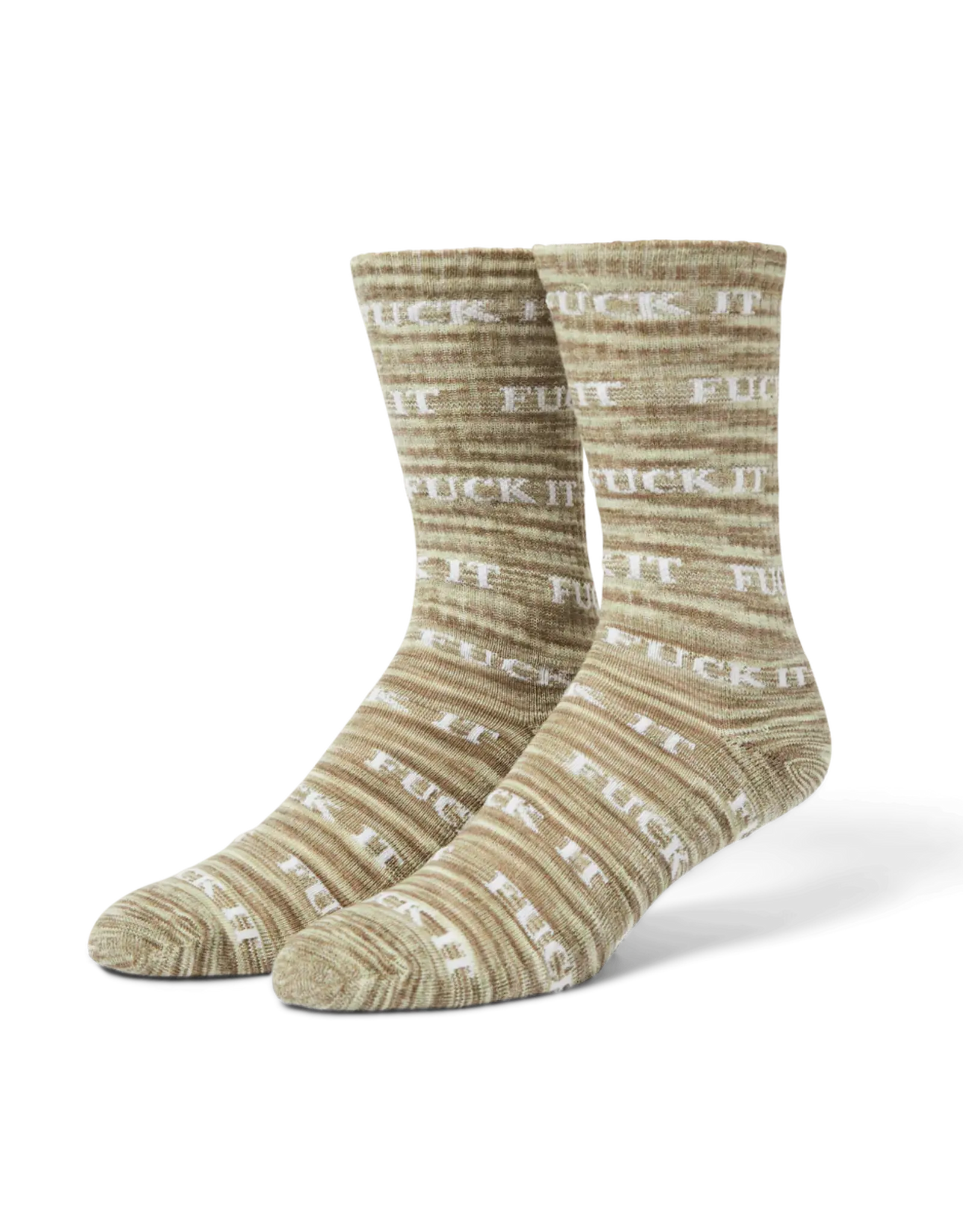 Fuck It Marled Sock - Olive