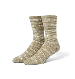 Fuck It Marled Sock - Olive