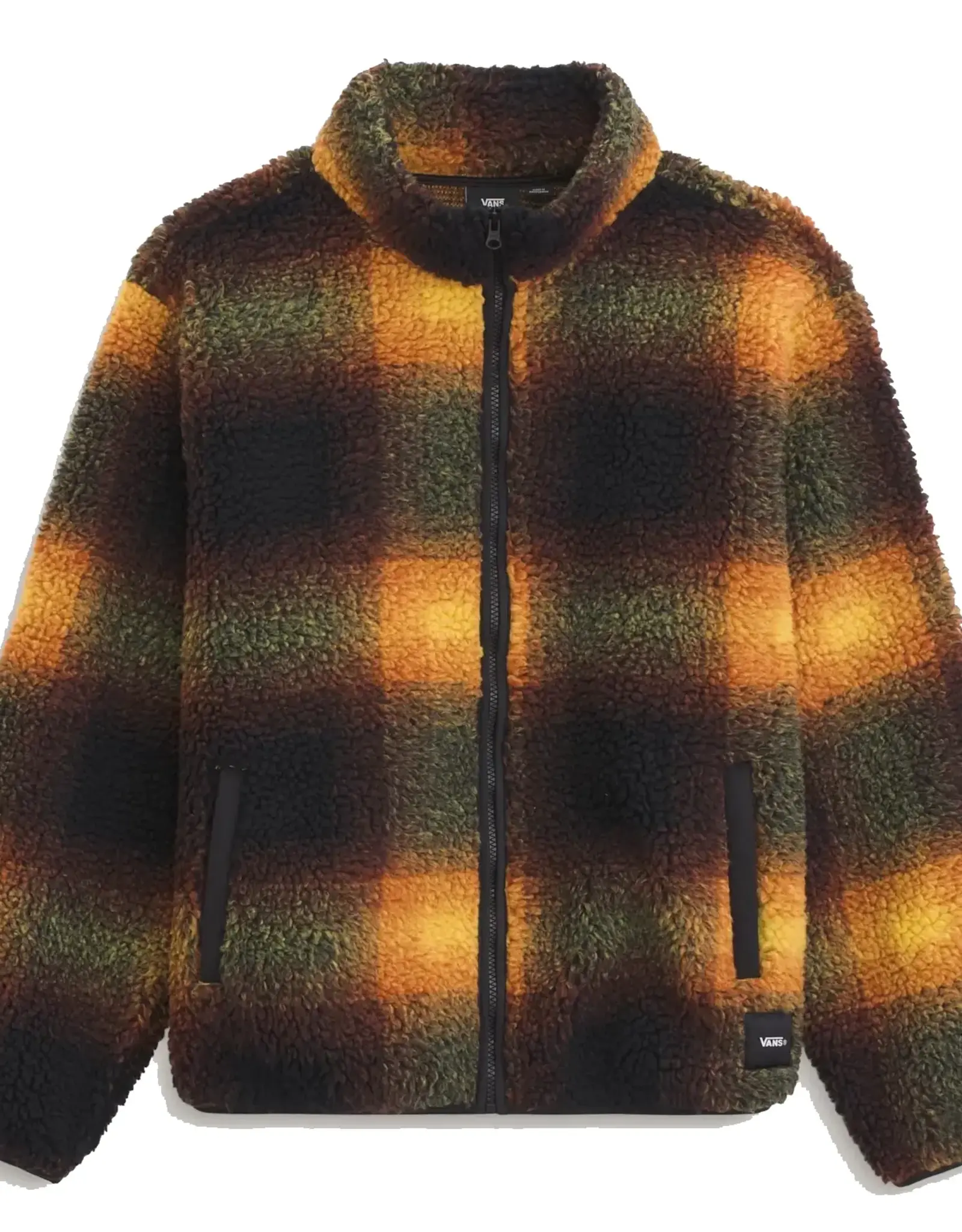 VANS Heights Sherpa Full Zip Jacket - Black / Heritage