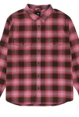 VANS Bixby Plaid Flannel Shirt - Coal Brown / Pink Dawn