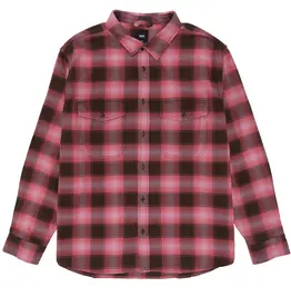 VANS Bixby Plaid Flannel Shirt - Coal Brown / Pink Dawn