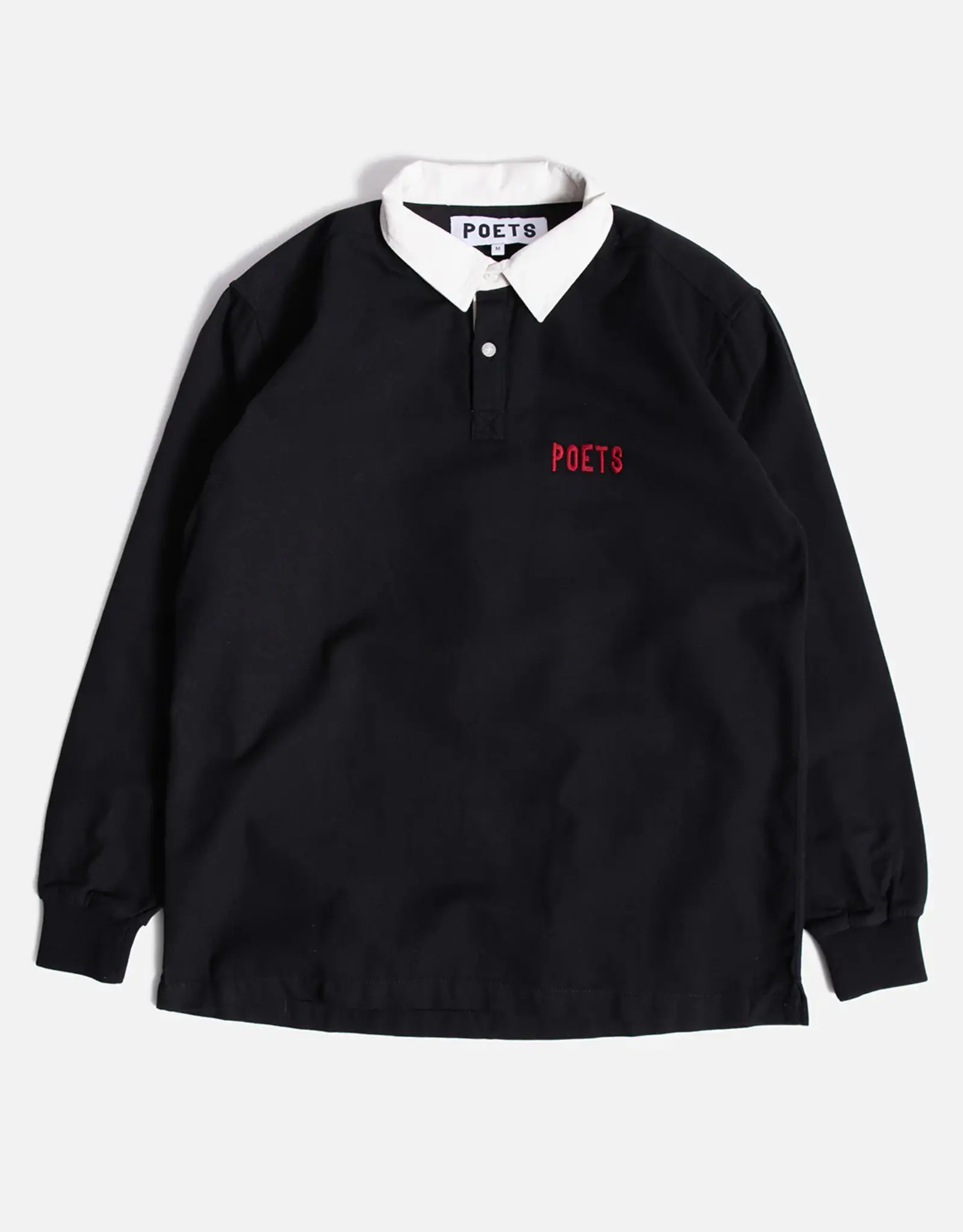 POETS Rugby With Embroidered Logo - Black