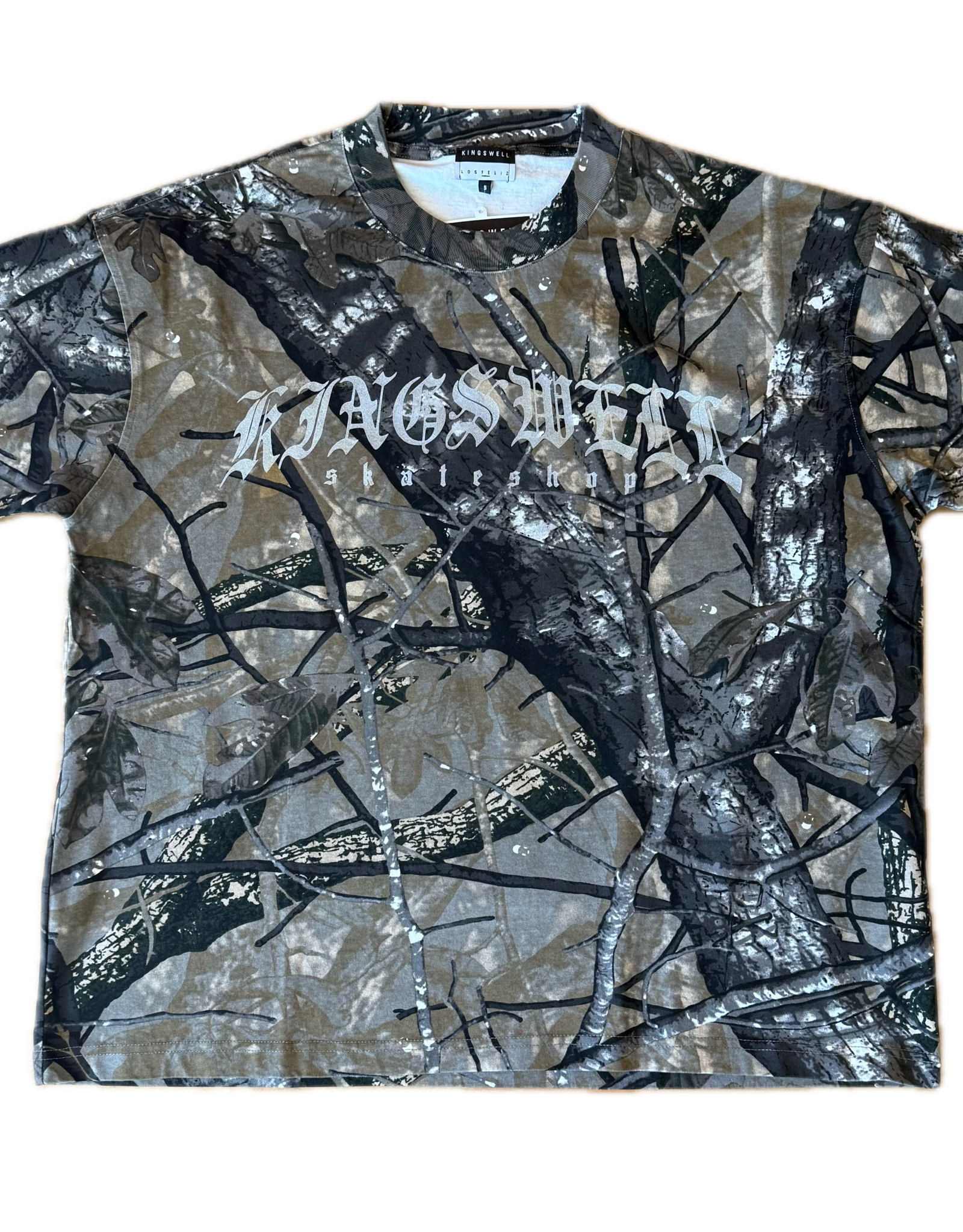 KINGSWELL Kingswell Meza Script Camo Tee - Green Camo