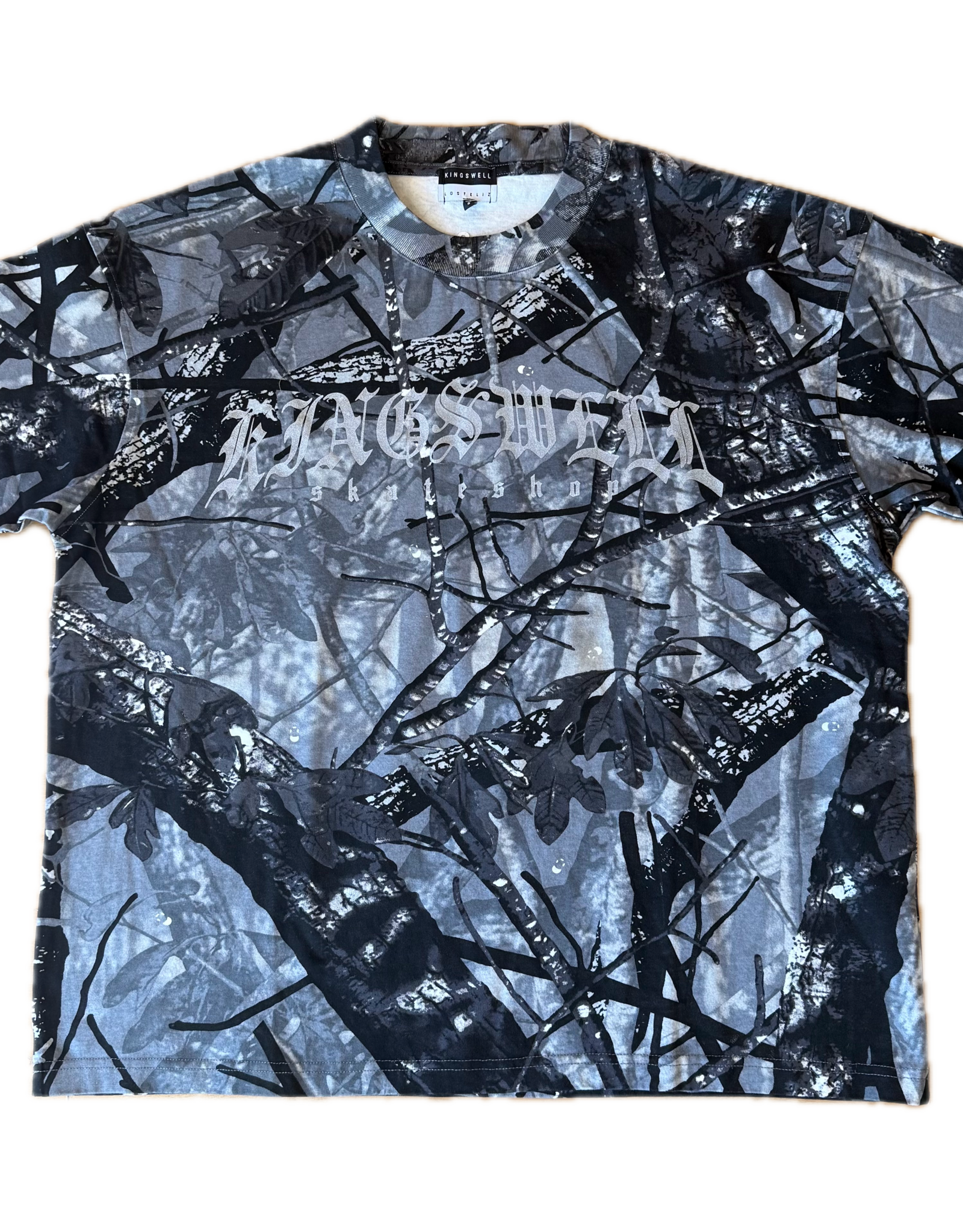 KINGSWELL Kingswell Meza Script Camo Tee - Grey Camo